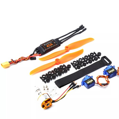 #ad #ad 2200KV Brushless Motor Kit W Propelleramp;Micro Servoamp;ESC RC Plane Accessories $23.17