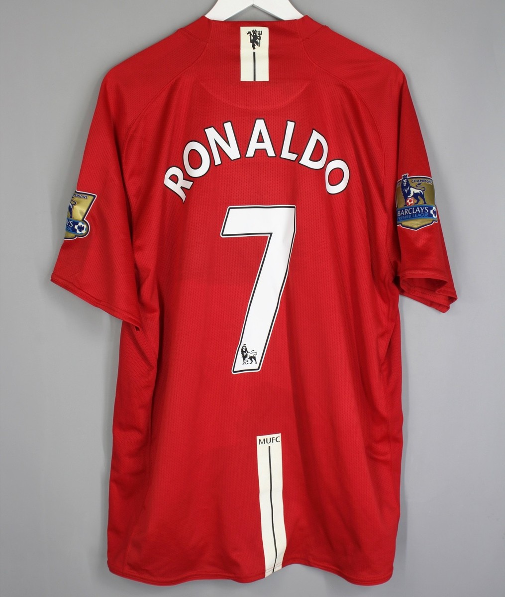 MANCHESTER UNITED 2008 2009 HOME EPL FOOTBALL SHIRT JERSEY #7