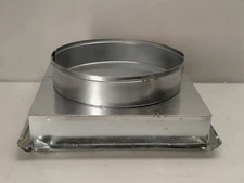 GAF Master Flow 14 in. x 14 in. to 12 in. Ceiling Register Box Galvanized Steel