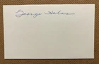 GEORGE HALAS signed 3x5 card autograph auto Chicago Bears Founder Yankees HOF