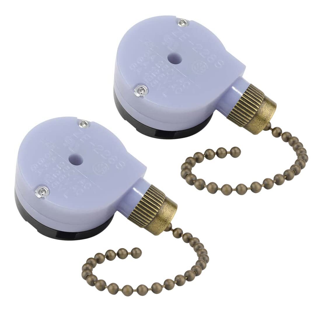 Zing Ear ZE-228S 2-Speed 3-Wire Ceiling Fan Pull Chain Switch Replacement-image