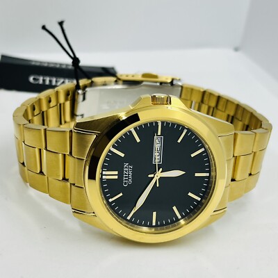 Citizen Quartz Men's Gold Stainless Steel Day/Date 39mm Watch