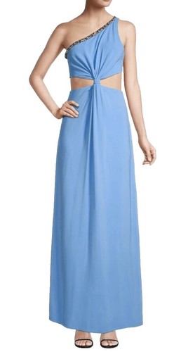 ramy brook arina pleated halter dress Women's Black Sz 8 Halter maxi dress