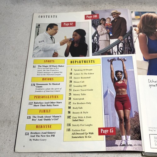 Vintage Ebony Magazine July 1998 Erykah Badu Health And Fitness Section - 第 3/4 張圖片