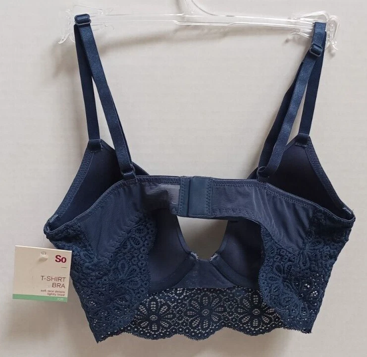 Nuevo Sujetador Camiseta SO Longline Encaje Talla 32B Estilo SO10951 Color Gris Cuervo Foto 3 de 3