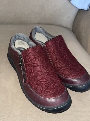 JBU by Jambu Crimson Oxford Flat Slip On Sneaker Comfort Shoe Casual Zip Sz  M