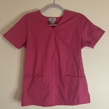 SB Scrubs Pink Mock Neck Scrub Top Medical Uniform XS