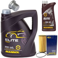 MotoröL Set 5W40 6 Liter + ÖLfilter Sh 4079 P + Schraube FüR Vw Jetta Iv Beetle