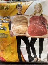 Espíritu ~ Mantequilla de maní y gelatina ~ Disfraz de Halloween para adultos NUEVO ~ Talla única para todos