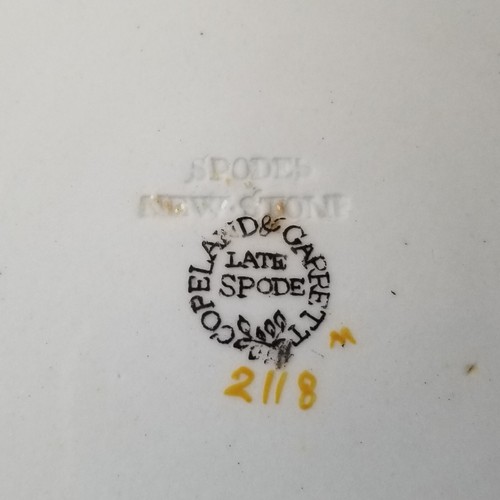 C.1833-1847 Copeland & Garrett Later Spode Peacock Soup Plate Pattern 2118 - Picture 12 of 19