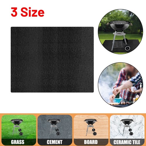 Heavy Duty BBQ Grill Protective Mat Pad Floor Fireproof Splatter Yard