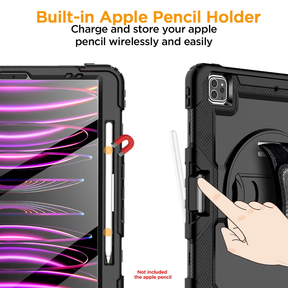 Case for iPad Pro 12.9 Inch 6th/5th/4th Generation Shockproof Heavy Duty Cover - Image 4 of 4