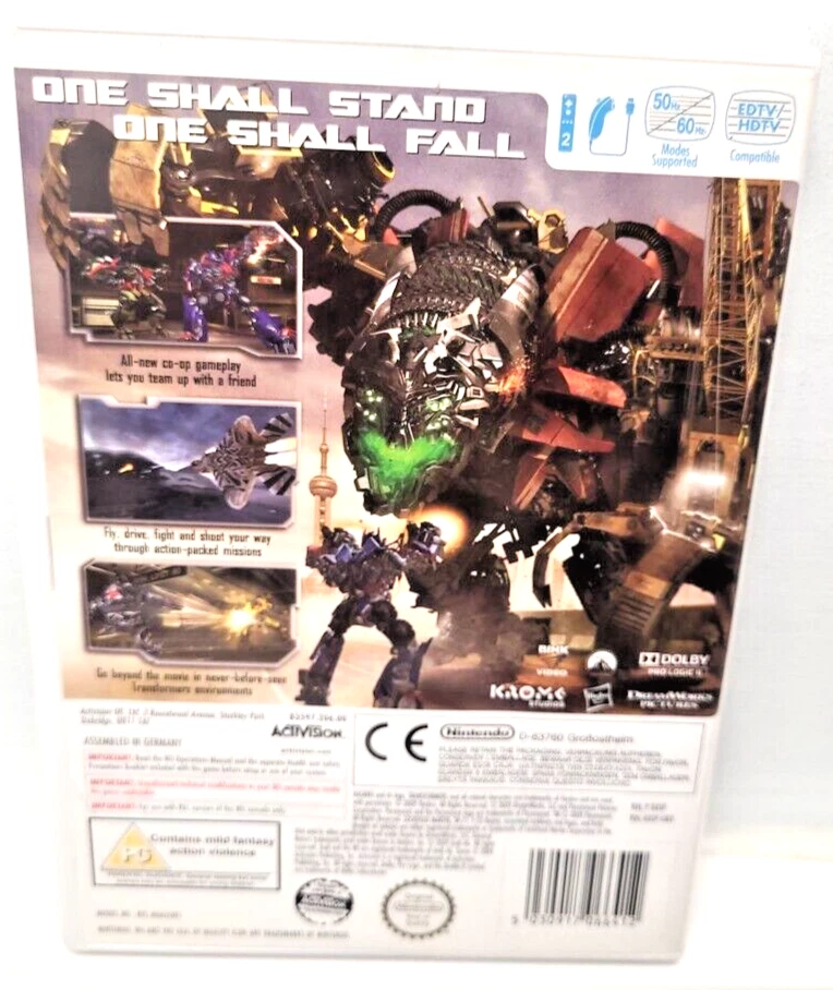 Transformers Revenge of the Fallen Nintendo Wii PAL UK KIDS MULTIPLAYER COMPLETE - Image 3 of 4