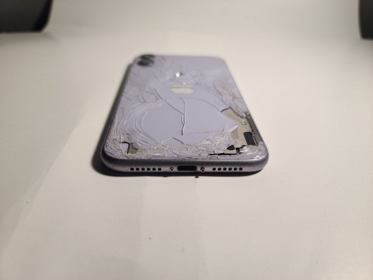 Oem Apple Iphone 11 original Housing,purple, Cracked Housing Oem Apple Iphone 11 original Housing,purple, Cracked Housing