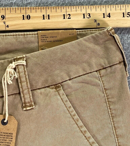 American Eagle Skinny Khaki Flat Front Women's Size 4 Short Twill Pants NWT - Picture 9 of 16
