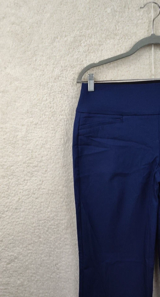 Apt 9 Women Leggings Medium Blue Rayon Blend Pull on Slim Stretch Flat Front - Image 2 of 4