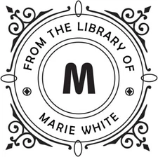 rodat Library Embosser with Initials - Hand-Held Embossing Stamp - Seal Embosser