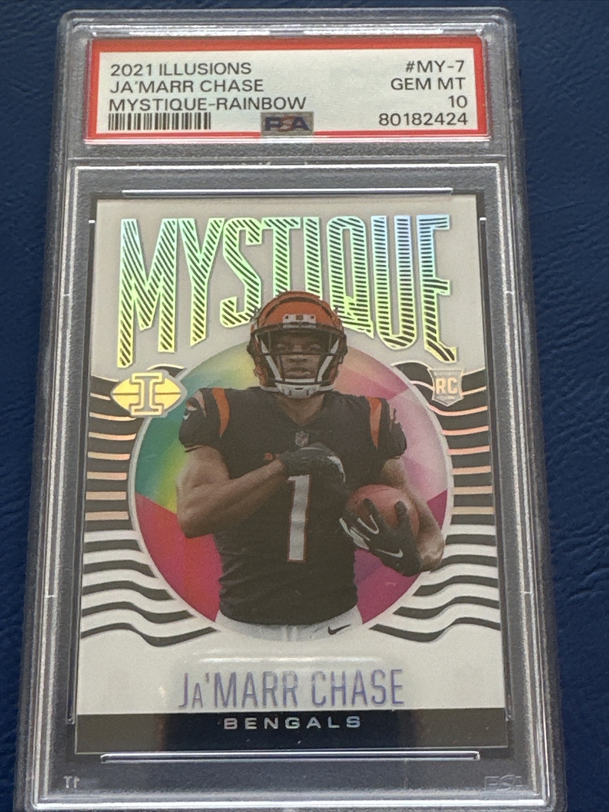 JaMarr Chase Panini Illusions Mystique #MY7 Rainbow