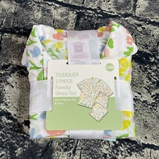 Family Sleep Kid's Girl's 12 Months Floral 2-Pc Short Sleeve Top  Pant PJ Set