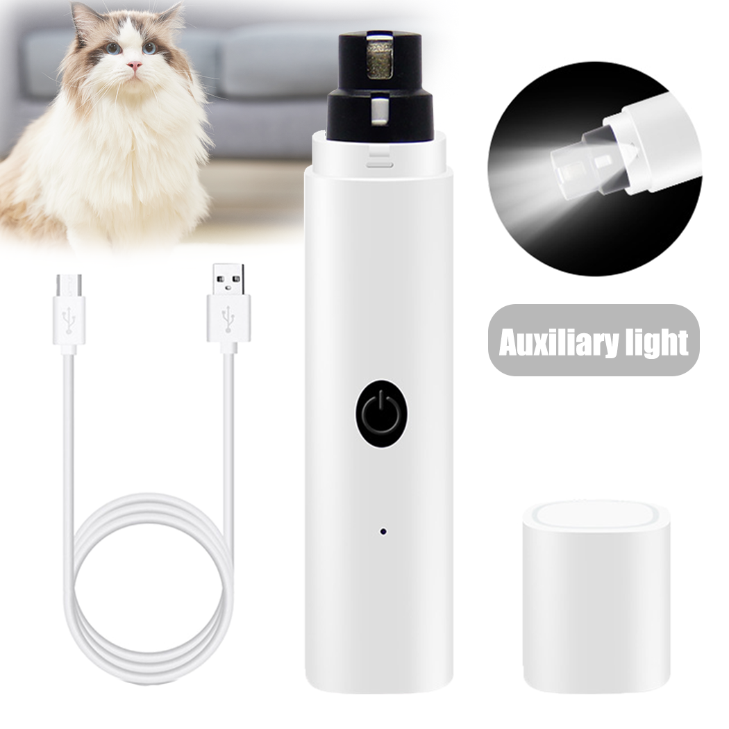 Electric Dog Toe Nail File Grinder Clippers Pet Cat Claw Grooming