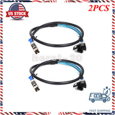 2PCS Mini SAS SFF-8644 to 4 SATA hard disk 12Gbps data Server Raid Cable 1 Meter