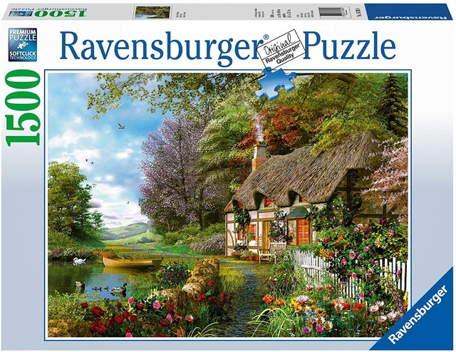 Ravensburger Country Cottage 1500 PC Premium Jigsaw Puzzle 162024 for sale online