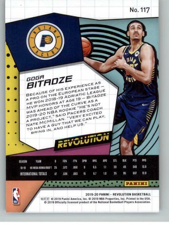 2019-20 Panini Revolution #117 Goga Bitadze RC (ref 132026) - Image 2 of 2