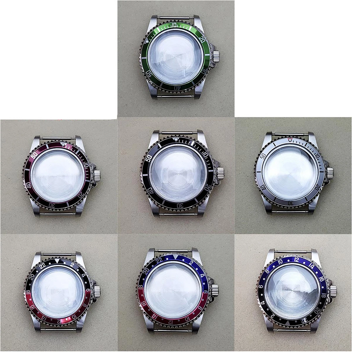 For Miyota 8215 8200 Mingzhu 2813 Movement 39.5mm Stainless Steel Watch Case Kit
