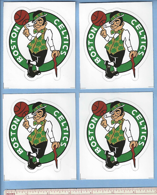 4 - Boston Celtics NBA Basketball - Color Sports Decal Sticker - 3