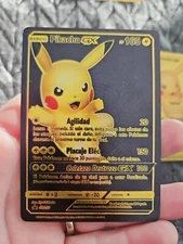 Pikachu GX Black Foil Fan Art Vinyl Collector Pokemon Card