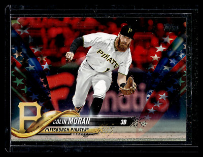 2018 TOPPS UPDATE INDEPENDENCE DAY #US228 COLIN MORAN #ED /76 PITTSBURGH PIRATES