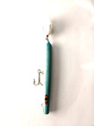 Rare Vintage Arborgast's Prancer wood fishing lure w/hair tail & glass eyes — photo 6
