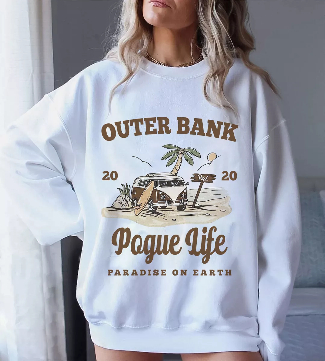 OBX Outer Banks Pogue Life Vintage 90s Tee Shirt, Paradise On Earth  Sweatshirt