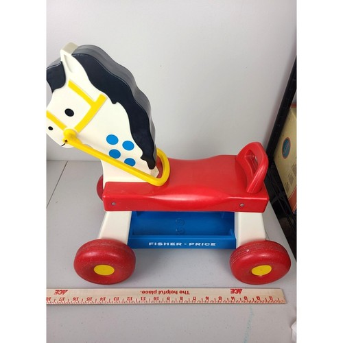 Fisher Price Ride On Whinny Horse Clippity Clop #978 Kids Ride On Horse 1976 - Picture 13 of 13