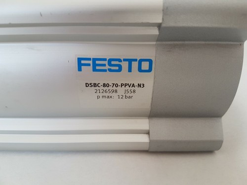 Festo Normzylinder DSBC-80-70-PPVA-N3 Teile Nr. 2126598 Type: J558 Neu - Picture 2 of 9