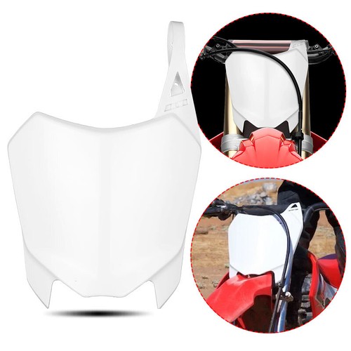 Front Number Plate White Fender for HONDA CRF110F 2013-2017 CRF125F 2014-2017 - Picture 2 of 11