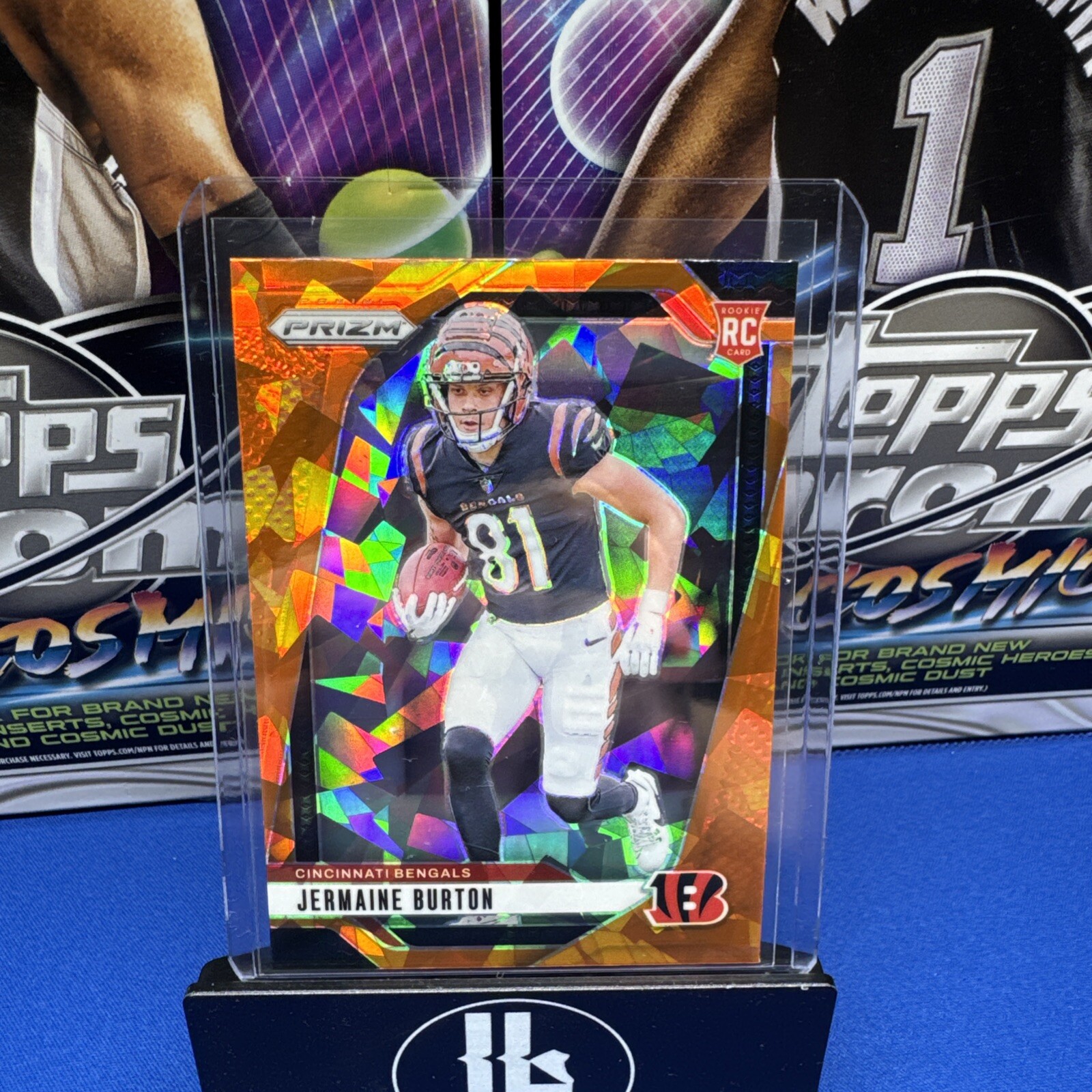 2024 Panini Prizm - Rookies Orange Ice Prizm #350 Jermaine Burton (RC)