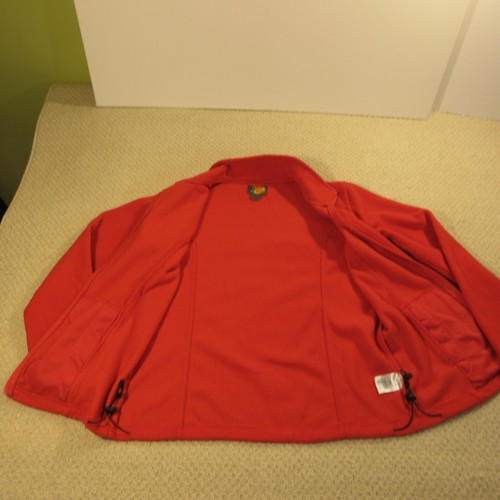 bass pro adult small full zip fleece red jacket - Picture 4 of 12