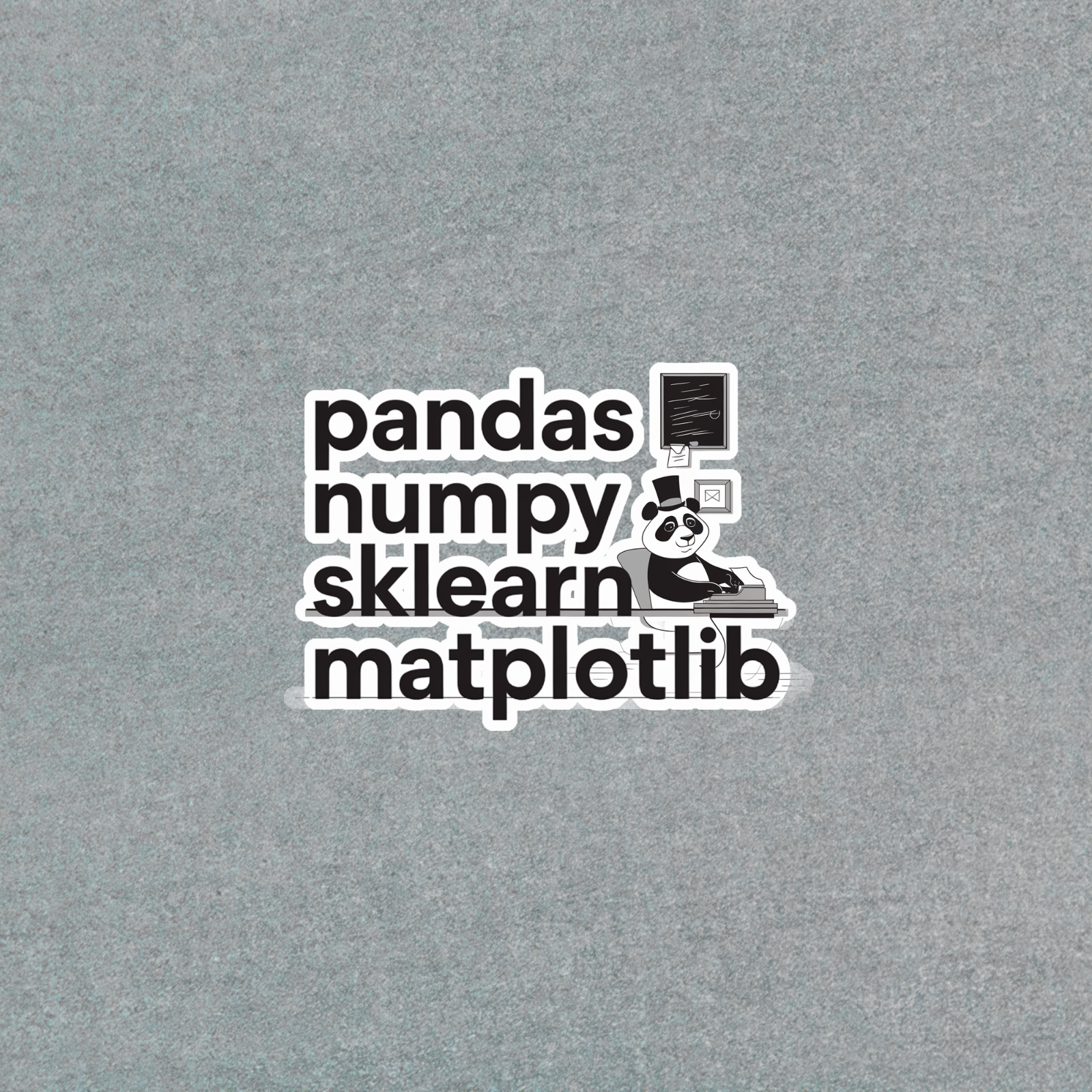 Pandas Numpy Sklearn Matplotlib - Data Science Coding Sticker for ...