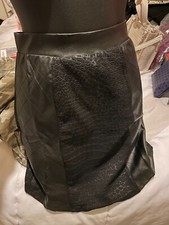Bebe NWT Embellished Womans Ladies XS Skirt Faux Leather Flawless