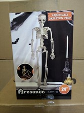 Halloween Presence 24" Adjustable Skeleton Prop New in Box