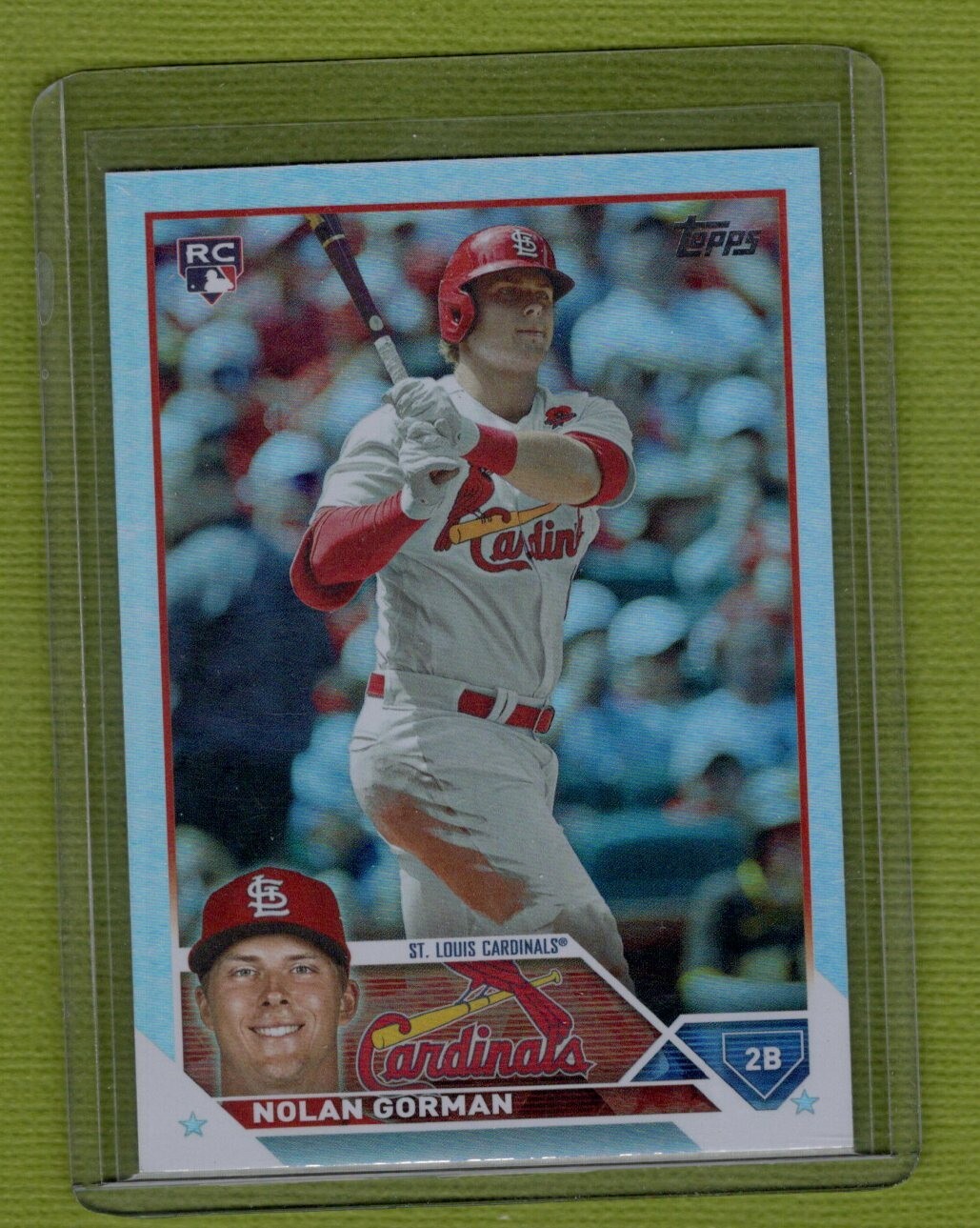 2023 Topps Series 1 - Rainbow Foil #16 Nolan Gorman (RC)