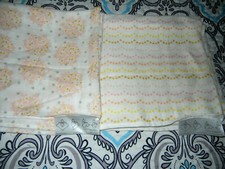 2 NWOT Swaddle Designs Baby Girl Blanket 100 Cotton - 42 x 44 Gold Dot Pink