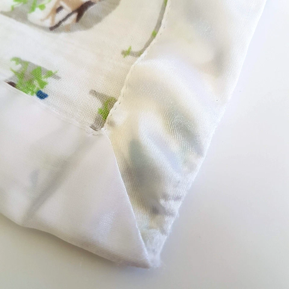 ADEN + ANAIS Elephant Lovey Muslin Satin Animals Security Blanket Soft Toy White - Image 3 of 4