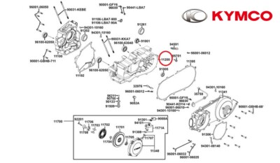 NEW OEM KYMCO Crank case left MXU 300