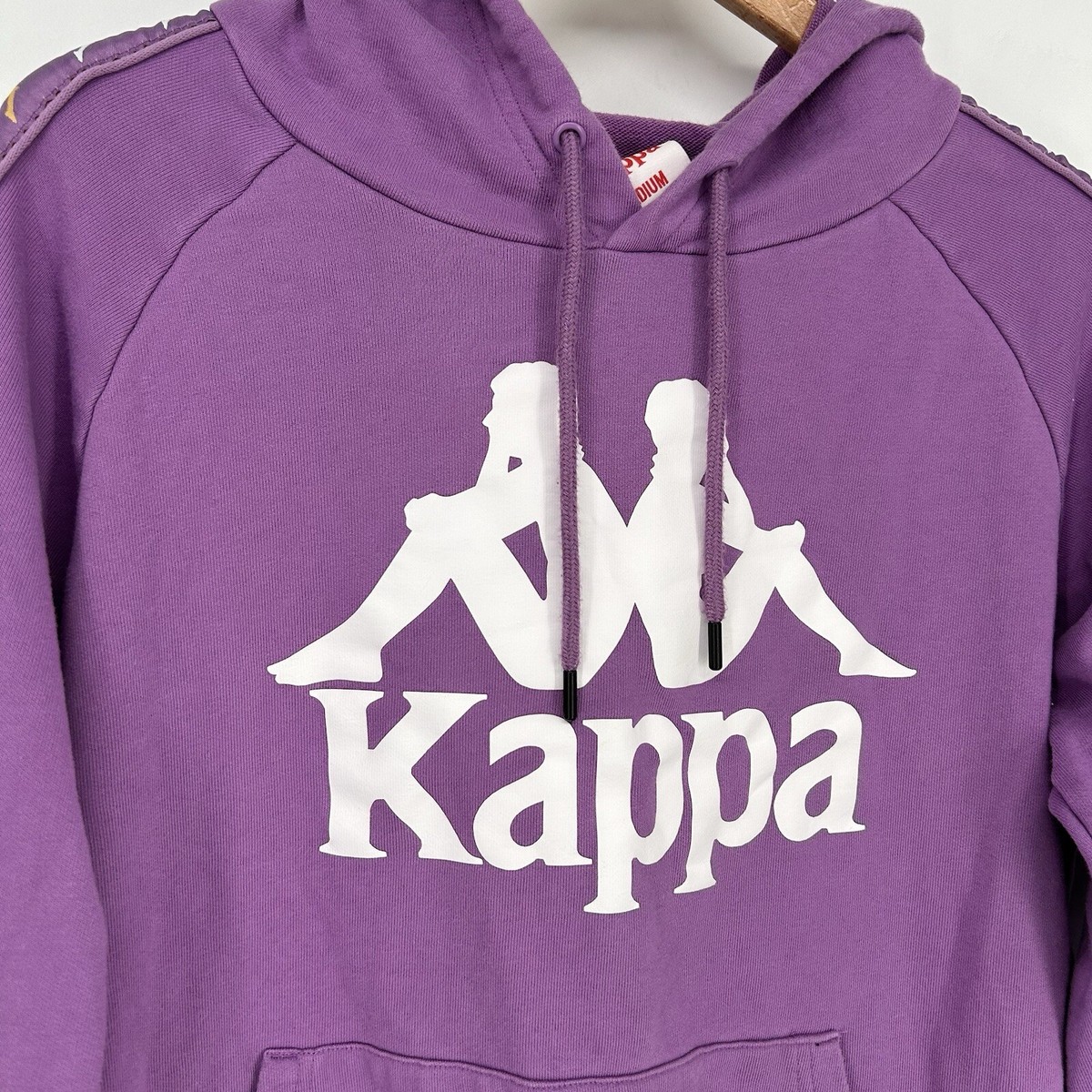 Kappa Hoodie Womens Medium Purple Graphic Pullover Sweater
