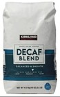Kirkland Signature Medium Roasted DECAF BLAND Whole Bean Coffee 40oz EXP 02/2025