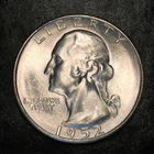 1952-S Silver Washington Quarter Superb Uncirculated - High Quality Scans #H830