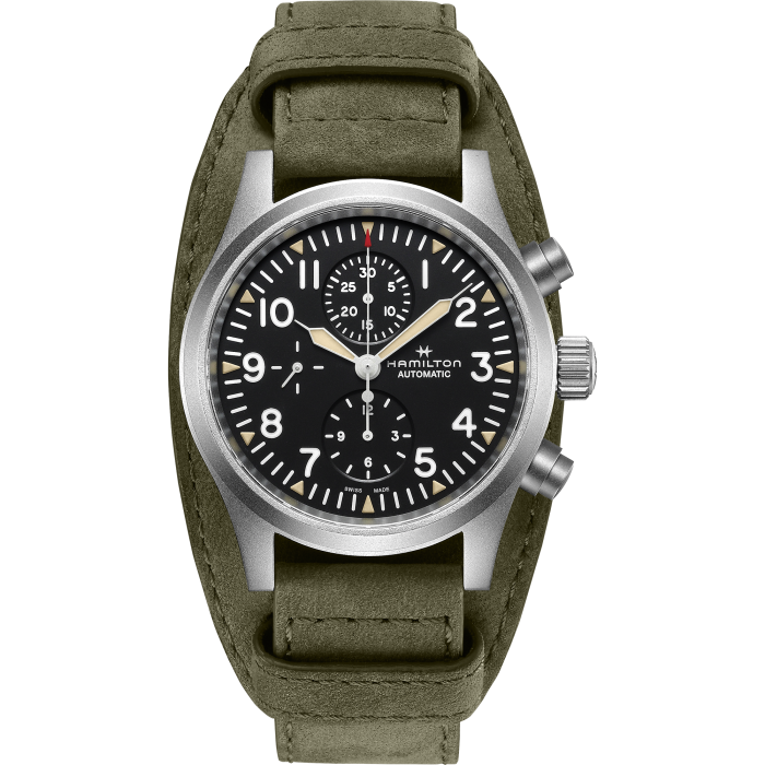[Authorized] Hamilton Khaki Field Auto Chrono Men's Watch (H71706830)