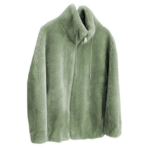Damas Abrigo Cárdigan Prendas de abrigo Invierno Cálido Manga Larga Mujeres Informal Cuello alto - Imagen 15 de 39